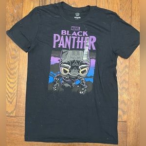 Marvel Black Panther Pop Tees T Shirt Black Graphic T Adult Sz. Med. NWT